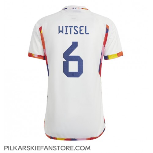 Tanie Strój piłkarski Belgia Axel Witsel #6 Koszulka Wyjazdowej MŚ 2022 Krótkie Rękawy